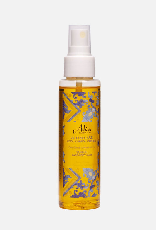 OLIO SOLARE SPRAY viso corpo capelli ALIA SKIN CARE-Alia Bio Store