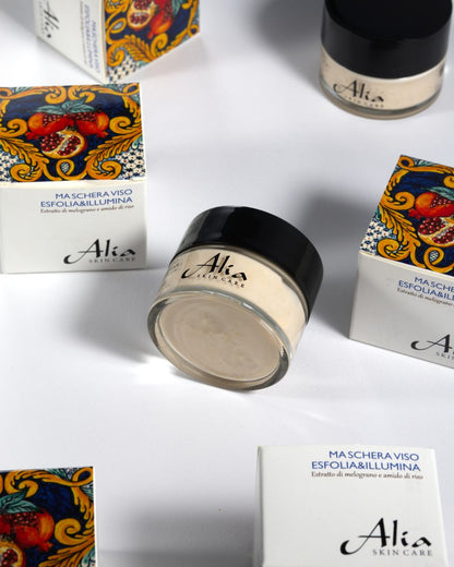 ALIA SKIN CARE EXFOLIATE & ILLUMINATE FACE MASK