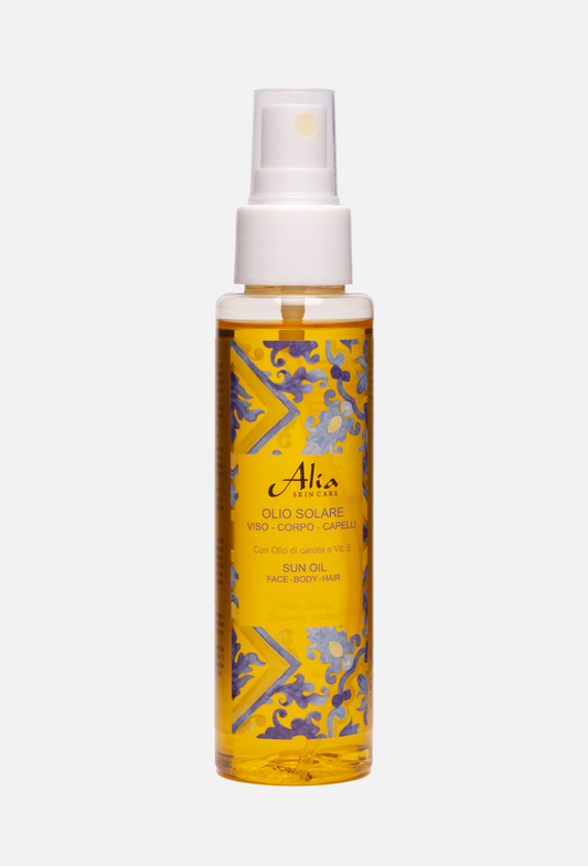 OLIO SOLARE SPRAY viso corpo capelli ALIA SKIN CARE